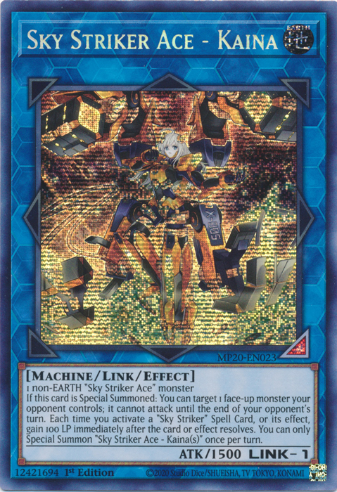 Sky Striker Ace - Kaina [MP20-EN023] Prismatic Secret Rare | Clutch Gaming