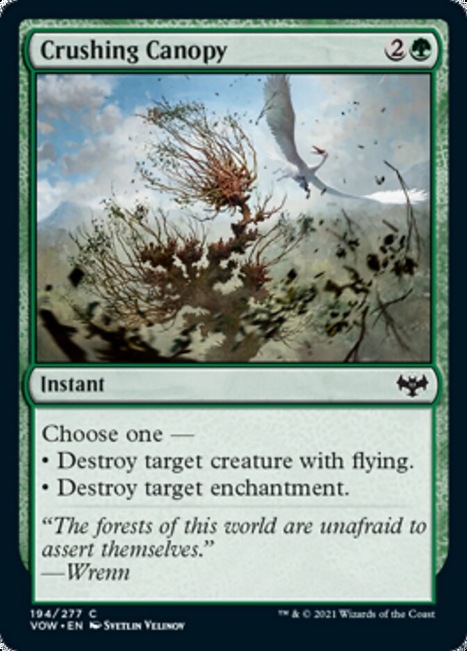 Crushing Canopy [Innistrad: Crimson Vow] | Clutch Gaming