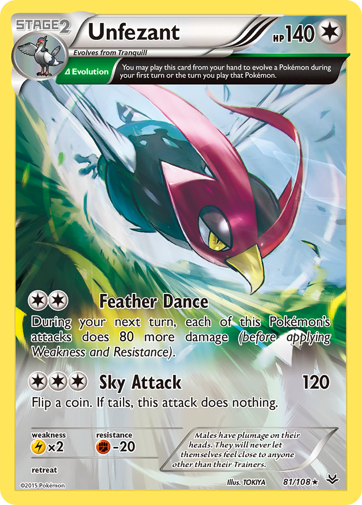 Unfezant (81/108) [XY: Roaring Skies] | Clutch Gaming