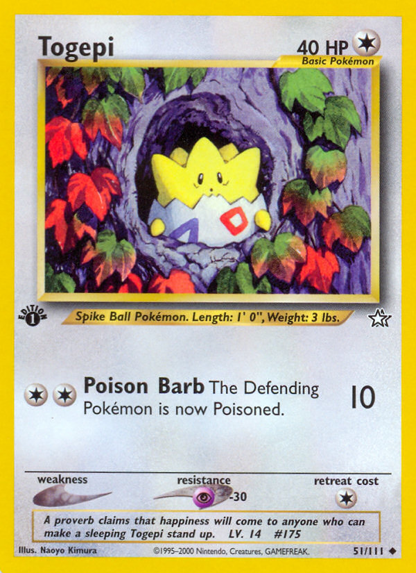 Togepi (51/111) [Neo Genesis 1st Edition] | Clutch Gaming