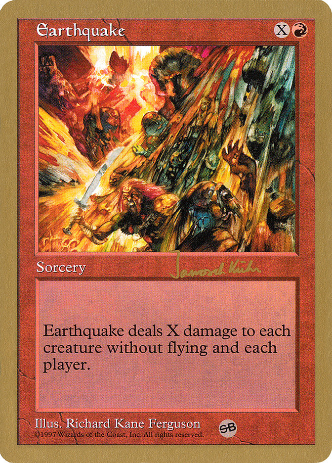 Earthquake (Janosch Kuhn) (SB) [World Championship Decks 1997] | Clutch Gaming