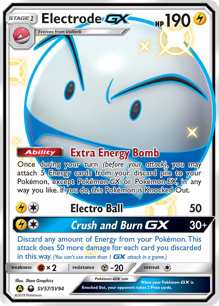 Electrode GX (SV57/SV94) [Sun & Moon: Hidden Fates - Shiny Vault] | Clutch Gaming