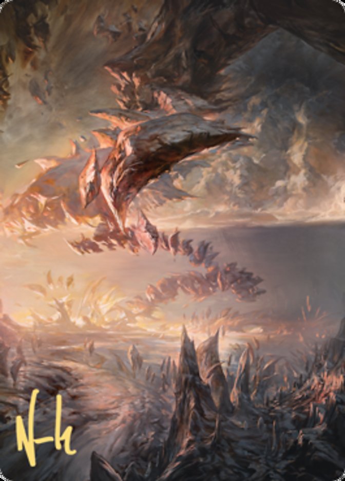 Needleverge Pathway Art Card (Gold-Stamped Signature) [Zendikar Rising Art Series] | Clutch Gaming