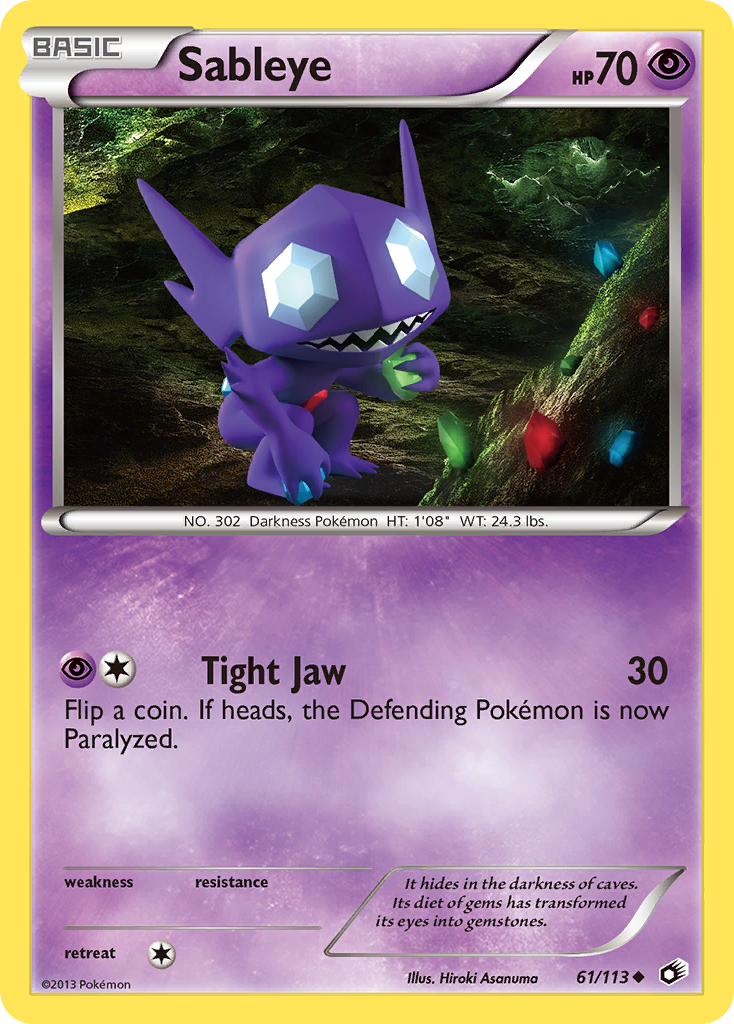 Sableye (61/113) [Black & White: Legendary Treasures] | Clutch Gaming