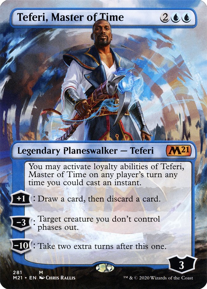 Teferi, Master of Time (Borderless) [Core Set 2021] | Clutch Gaming