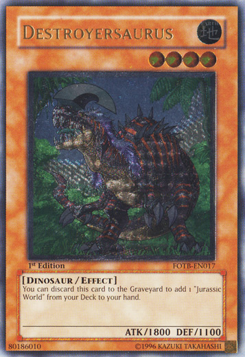 Destroyersaurus [FOTB-EN017] Ultimate Rare | Clutch Gaming