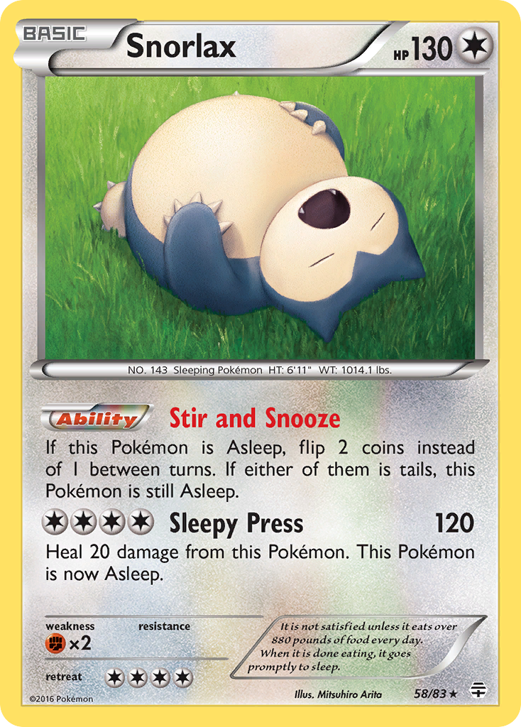 Snorlax (58/83) [XY: Generations] | Clutch Gaming