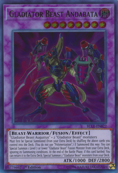 Gladiator Beast Andabata [BLLR-EN022] Ultra Rare | Clutch Gaming