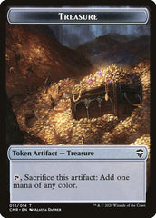 Treasure // Zombie Double-Sided Token [Commander Legends Tokens] | Clutch Gaming