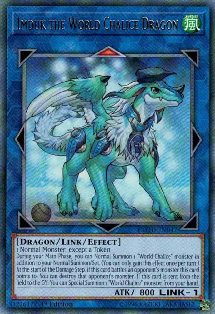 Imduk the World Chalice Dragon [COTD-EN047] Rare | Clutch Gaming