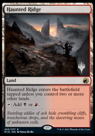 Haunted Ridge (Promo Pack) [Innistrad: Midnight Hunt Promos] | Clutch Gaming