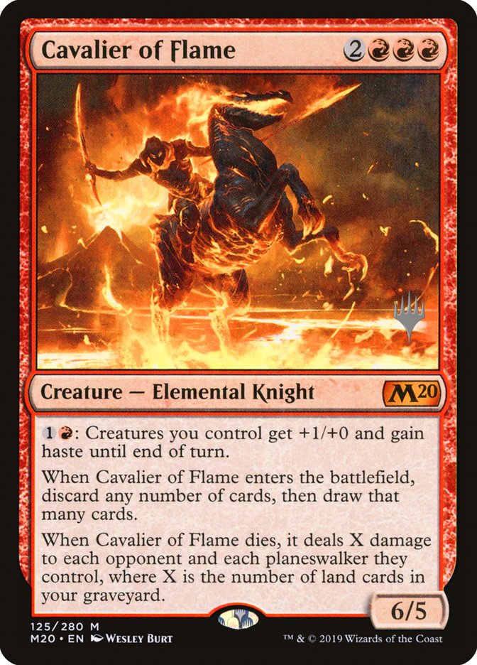 Cavalier of Flame (Promo Pack) [Core Set 2020 Promos] | Clutch Gaming