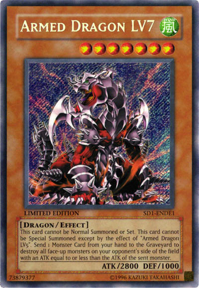 Armed Dragon Lv7 [SD1-ENDE1] Secret Rare | Clutch Gaming