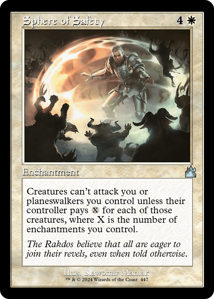 Sphere of Safety (Retro Frame) [Ravnica Remastered] | Clutch Gaming