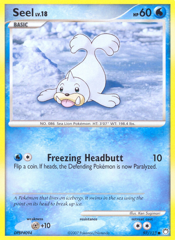 Seel (97/123) [Diamond & Pearl: Mysterious Treasures] | Clutch Gaming