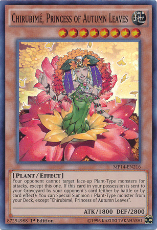 Chirubime, Princess of Autumn Leaves [MP14-EN216] Super Rare | Clutch Gaming