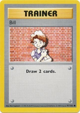 Bill (91/102) [Base Set Shadowless Unlimited] | Clutch Gaming