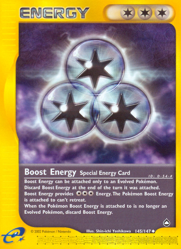 Boost Energy (145/147) [Aquapolis] | Clutch Gaming