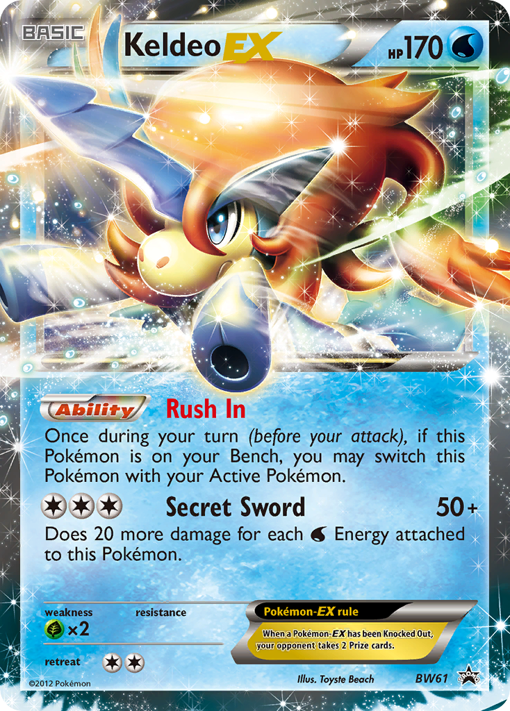 Keldeo EX (BW61) [Black & White: Black Star Promos] | Clutch Gaming