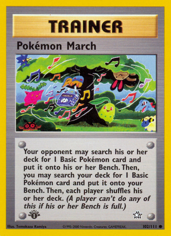 Pokemon March (102/111) [Neo Genesis 1st Edition] | Clutch Gaming