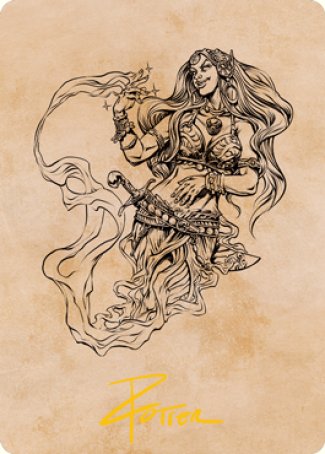 Djinni Windseer (Showcase) Art Card (Gold-Stamped Signature) [Dungeons & Dragons: Adventures in the Forgotten Realms Art Series] | Clutch Gaming