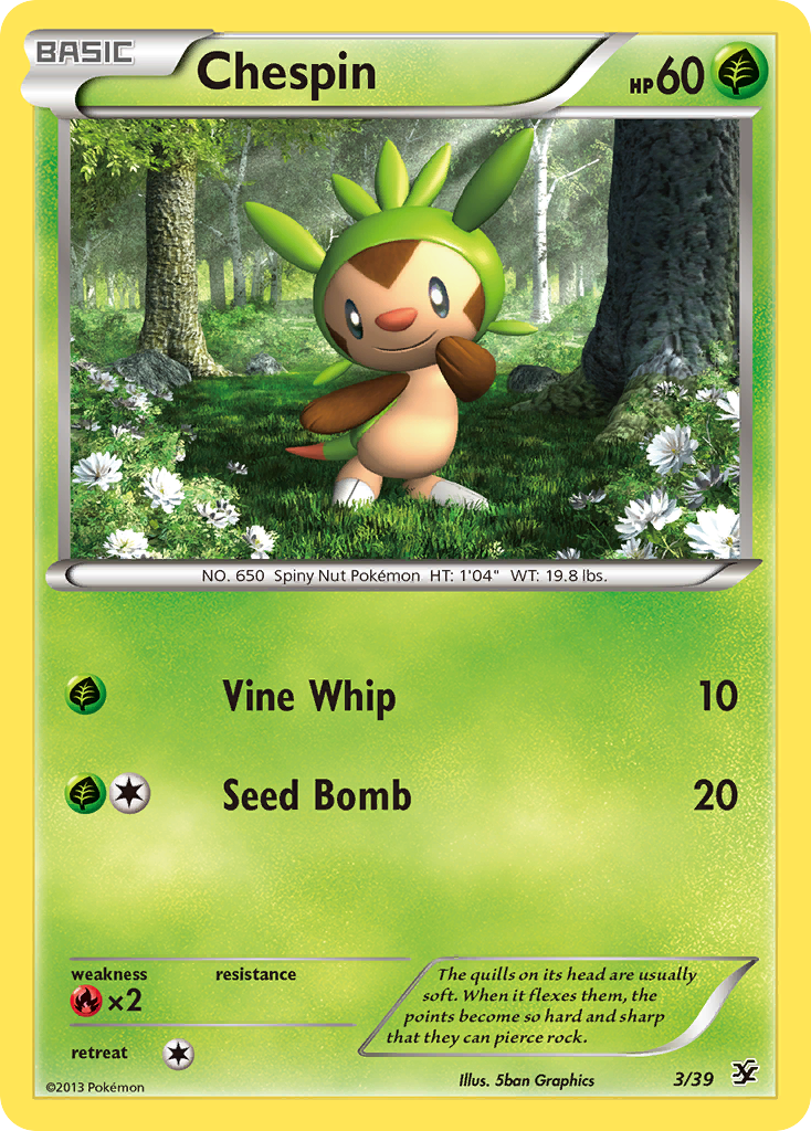 Chespin (3/39) [XY: Kalos Starter Set] | Clutch Gaming