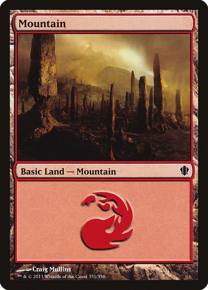 Mountain (351) [Commander 2013] | Clutch Gaming