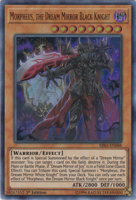 Morpheus, the Dream Mirror Black Knight [RIRA-EN088] Ultra Rare | Clutch Gaming