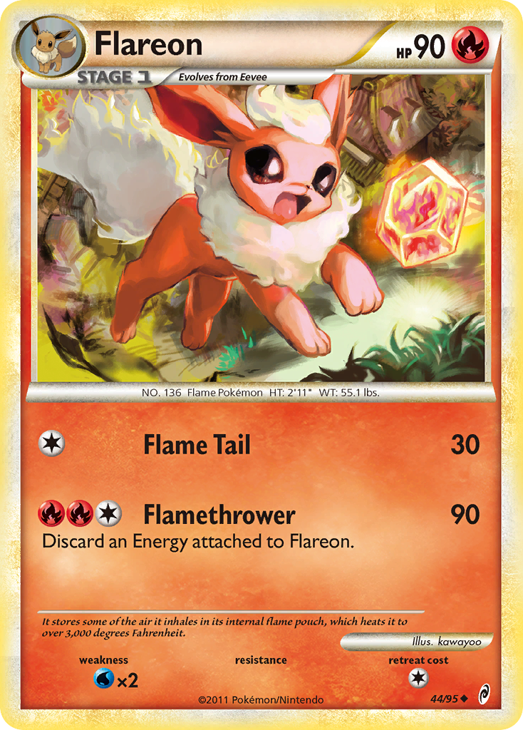 Flareon (44/95) [HeartGold & SoulSilver: Call of Legends] | Clutch Gaming