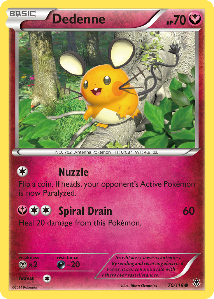 Dedenne (70/119) [XY: Phantom Forces] | Clutch Gaming