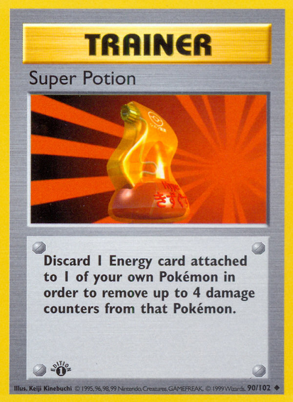 Super Potion (90/102) (Shadowless) [Base Set 1st Edition] | Clutch Gaming