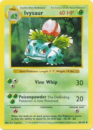 Ivysaur (30/102) [Base Set Shadowless Unlimited] | Clutch Gaming