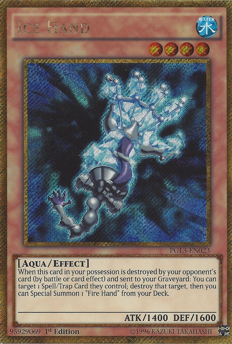 Ice Hand [PGL3-EN023] Gold Secret Rare | Clutch Gaming
