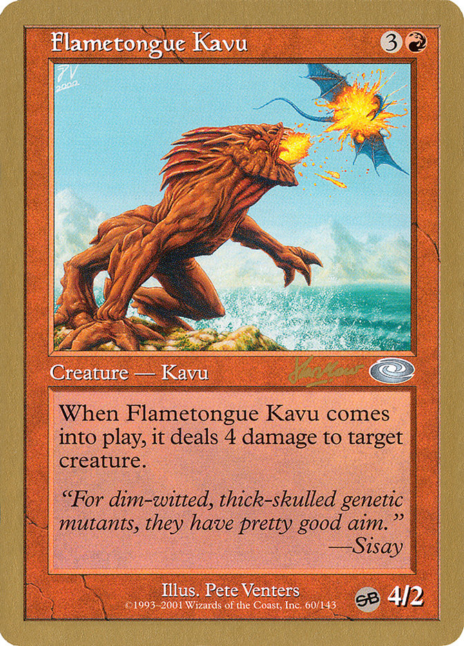 Flametongue Kavu (Sim Han How) (SB) [World Championship Decks 2002] | Clutch Gaming