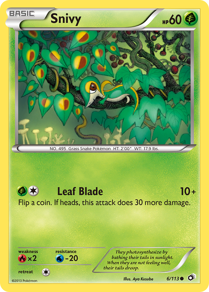 Snivy (6/113) [Black & White: Legendary Treasures] | Clutch Gaming