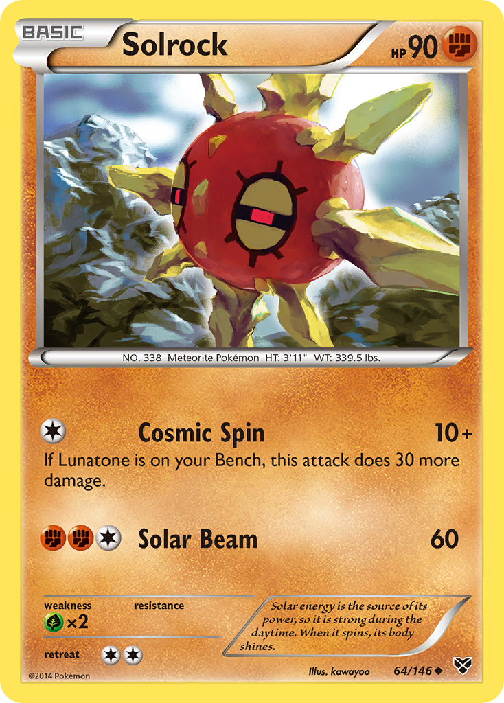 Solrock (64/146) [XY: Base Set] | Clutch Gaming