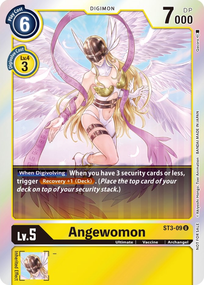 Angewomon [ST3-09] (Official Tournament Pack Vol. 6) [Starter Deck: Heaven's Yellow Promos] | Clutch Gaming