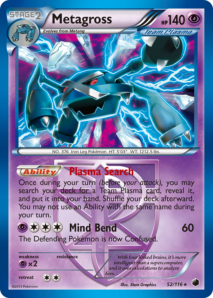 Metagross (52/116) [Black & White: Plasma Freeze] | Clutch Gaming