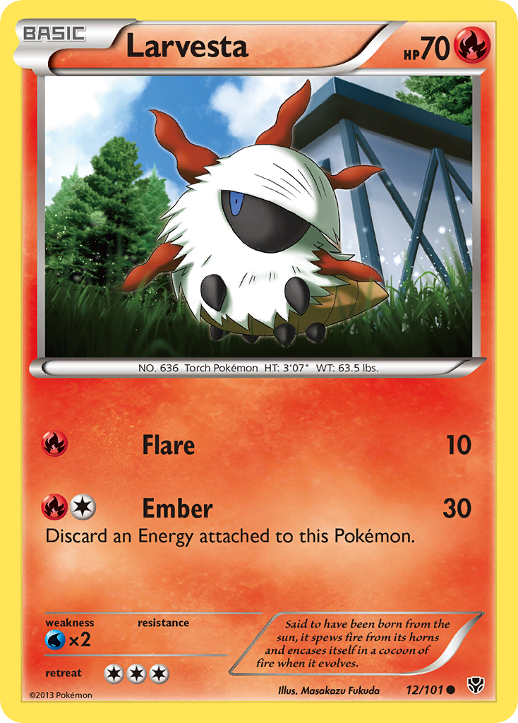 Larvesta (12/101) [Black & White: Plasma Blast] | Clutch Gaming