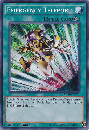 Emergency Teleport [LC5D-EN251] Secret Rare | Clutch Gaming