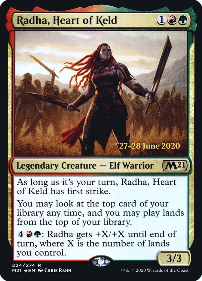 Radha, Heart of Keld [Core Set 2021 Prerelease Promos] | Clutch Gaming