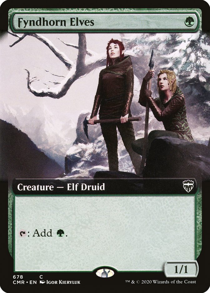 Fyndhorn Elves (Extended Art) [Commander Legends] | Clutch Gaming