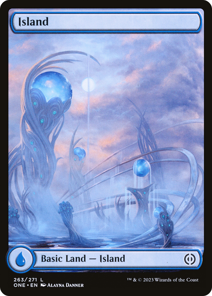 Island (263) (Full-Art) [Phyrexia: All Will Be One] | Clutch Gaming