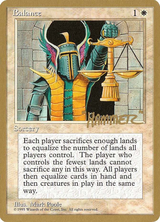 Balance (Shawn "Hammer" Regnier) [Pro Tour Collector Set] | Clutch Gaming
