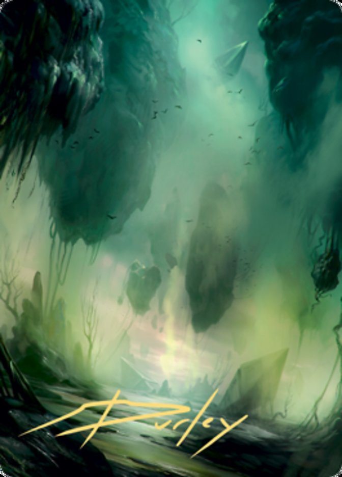 Swamp 1 Art Card (Gold-Stamped Signature) [Zendikar Rising Art Series] | Clutch Gaming