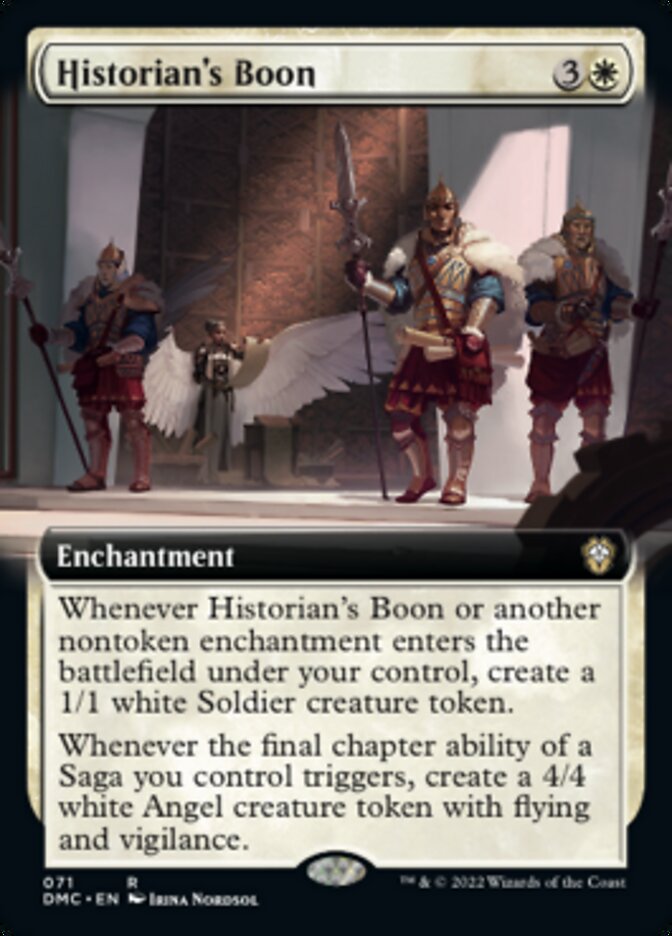 Historian's Boon (Extended Art) [Dominaria United Commander] | Clutch Gaming