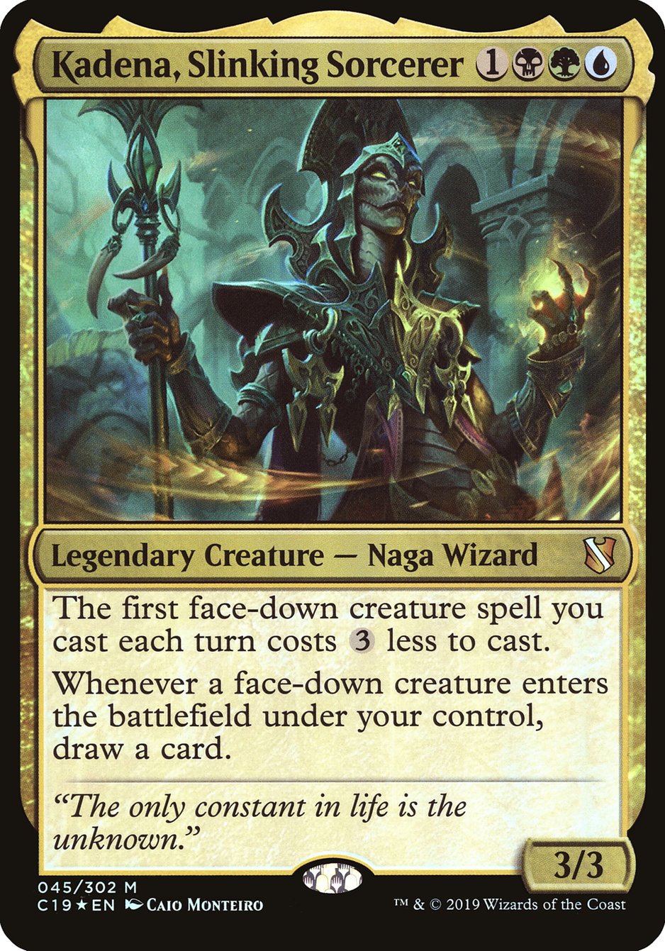 Kadena, Slinking Sorcerer (Oversized) [Commander 2019 Oversized] | Clutch Gaming