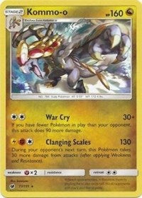 Kommo-o (77/111) (Cracked Ice Holo) (Theme Deck Exclusive) [Sun & Moon: Crimson Invasion] | Clutch Gaming