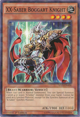 XX-Saber Boggart Knight [SP15-EN006] Shatterfoil Rare | Clutch Gaming