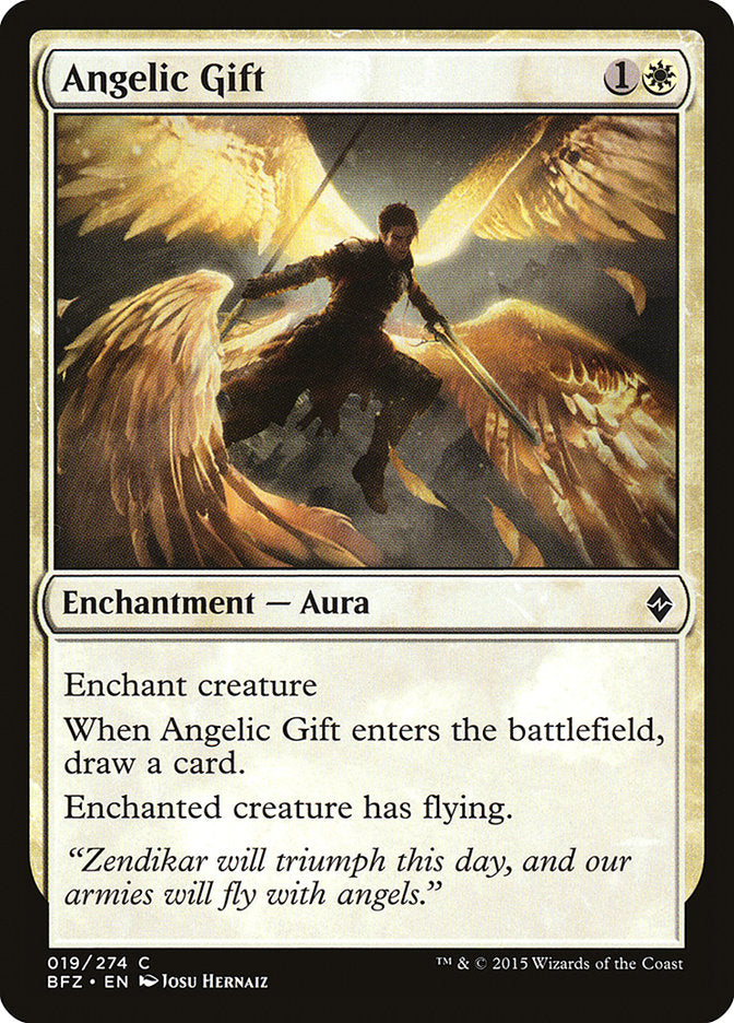 Angelic Gift [Battle for Zendikar] | Clutch Gaming